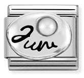 Nomination Composable Classic Link 330505/06 June White Pearl in 925 Silver
